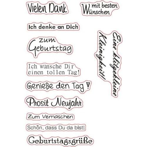 German Clear Stamp Or stamp for DIY Scrapbooking/Card Making/Kids Fun Decoration Supplies A271