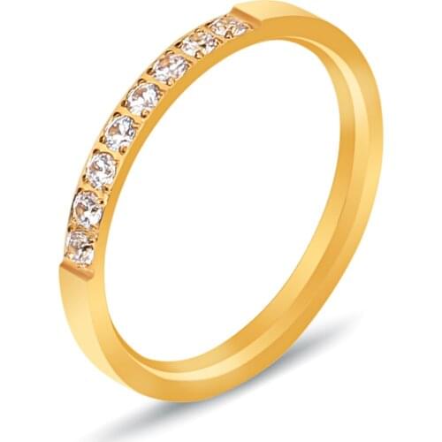 Wedding Rings for Women White Gold Color for Women CZ Crystal Engagement Bague Women Ring Bijoux