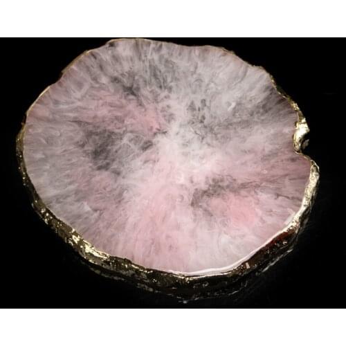 1pcs Natural Resin Stone Palette For Nails Gel Polish Pigment Holder Showing Board Colorful Drawing Manicure Display Tools