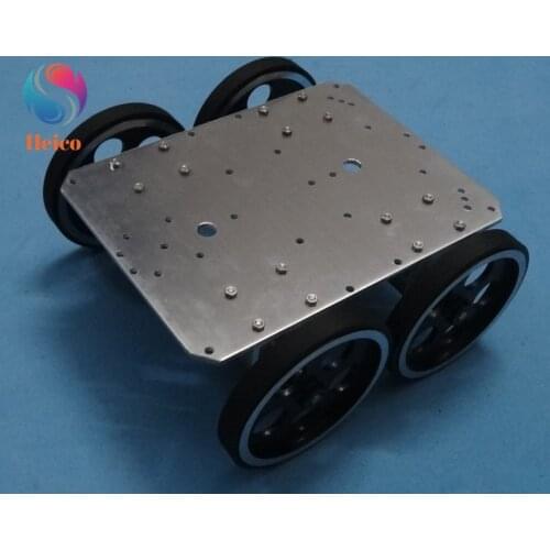 4WD Four Wheel Drive Car With Aluminum Alloy Chassis Learning Kit Line Tracking Obstacle Avoidance Car Robot DIY Kit for Arduino