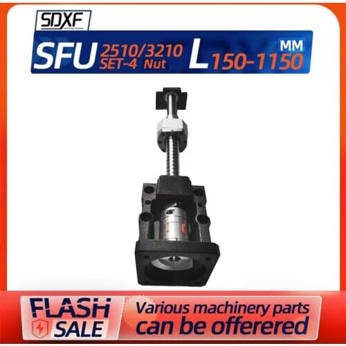 Precision ball screw -4 nut 2510 3210 integrated screw engraving machine servo motor seat fixed seat module sliding table set