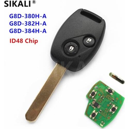 SIKALI Remote Key Suit for Honda for Accord Element CR-V HR-V Fit City Jazz Odyssey Shuttle Civic with ID48 Chip Uncut Blade