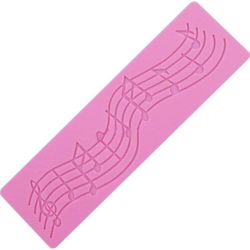 Cake Mold Silicone Musical Notation Wedding Fondant Silicon Moulds Chocolate Sugarcraft Cake Tool Cake Decoration Accessories