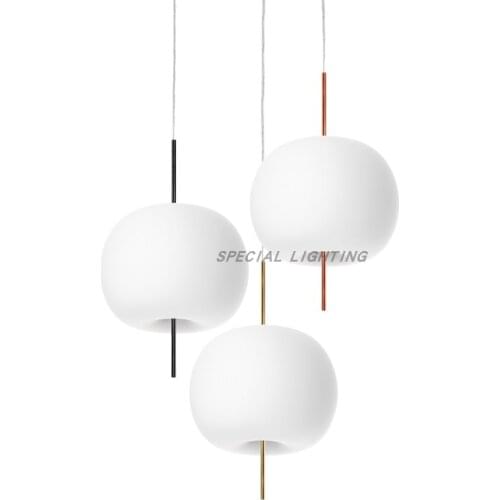 Nordic Apple Restaurant Chandelier Designer Bar Chain Cafe Nordic Simple Bedroom Bedside Glass Chandelier