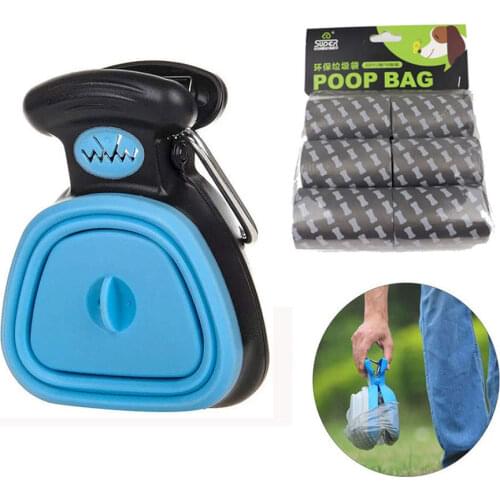 Pet Dog Poop Bag Dispenser Travel Foldable Pooper Scooper Poop Scoop Clean Animal Waste Picker Cleaning Tools Pet Products