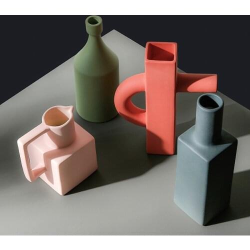 Nordic Vase Dried Flowers Home Decoration Floral Decoration Ornaments Living Room Porch TV Cabinet Creative Furnishings P20