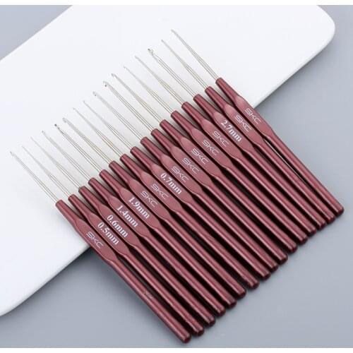 1PC Crochet Hook Mix 0.5mm-2.7mm Small Size Yarn Weave Knitting Needles For Lace Dolls DIY Tools 16 Sizes Crochet Hook