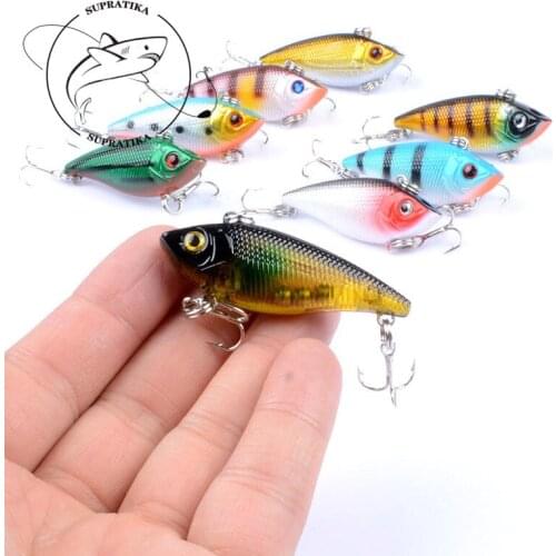 1Pcs Fishing Sinking VIB Lure 5cm/6g Vibration Vib Crankbaits Artificial Hard Rattle Baits With 8# Hooks Wobblers For Fishing