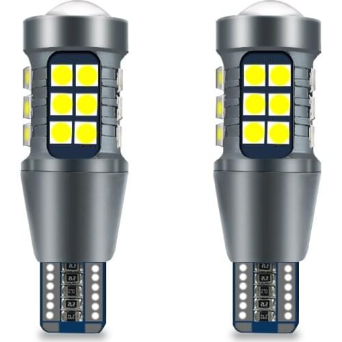 2PCS T15 W16W Canbus 1156 BA15S P21W T20 7440 W21W 7443 WY21W LED Car Bulb 27LED 3030SMD Reverse DRL Light dropshipping