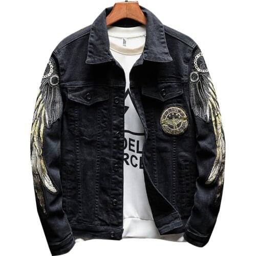 2020 de la moda de los hombres chaqueta casual de marca Jeans chaquetas moda Streetwear moto bicicleta ropa de alta calidad Deni