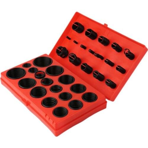 419 pcs/404pcs Rubber Gaskets Assorted Rubber O-Ring Washer Seals R-01 to 32 Kit Set Assortment Set Kit Garage Plumbing Hot Sale