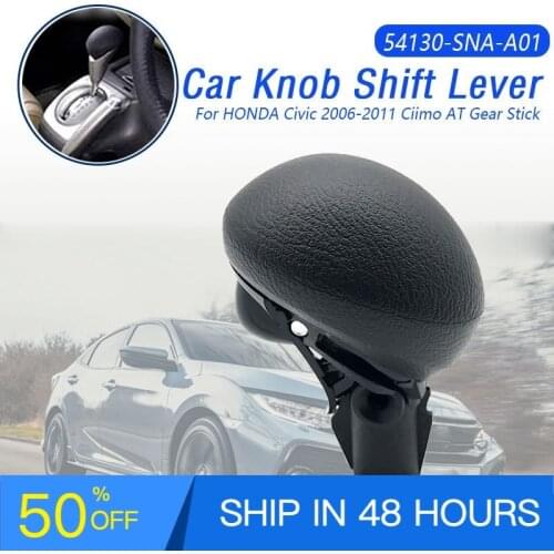 54130-SNA-A01 Car Automatic AT Gear Shift Knob Shift Stick Ball Head Gearbox Handle Lever Knob For Honda Civic 2006-2011