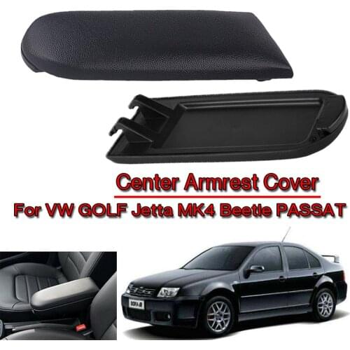 Car Center Arm Rest Lid Artificial PU Leather Armrest Cover Latch Fit For VW Jetta Golf 4 MK4 Bora Passat B5 Beetle Polo