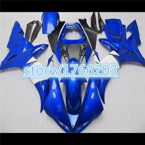 White Blue for YZF-R1 02-03 YZF R1 2002 2003 YZF1000 YZFR1 02 03 YZF-1000 02 03 Full Fairing Kit Customized fairing BBF