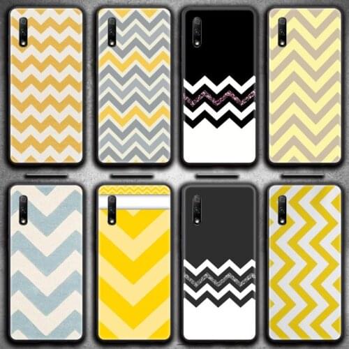 Yellow-Zigzags-streak-Sweet-Life Phone Case for Huawei Honor 30 20 10 9 8 8x 8c v30 Lite view 7A pro