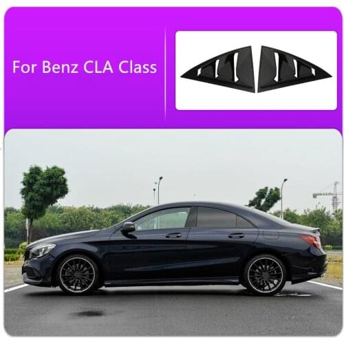 For Benz CLA 2013 2014 2015 2016 2017 2018 2019 ABS Print Door Window Louver Frame Window Sill Molding Trim Cover Sticker