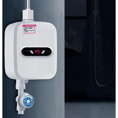 Electric Water Heater Quick Heater Shower Without Water Storage Water Heater Bathroom Kitchen Wall Mounted Instant