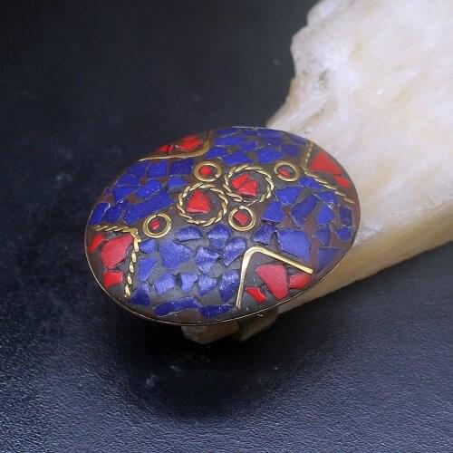 Gemstonefactory Jewelry Big Promotion Single Unique Yellow Gold Plated Coral Sapphire Women Men Gifts Band Rings 8# 20212951