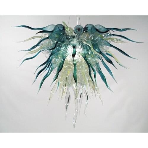 Hot Sale Handmade Blown Glass Chandeliers Oliver Green Fashion Designer Home Decor Light LED Bulbs Style Chandelier