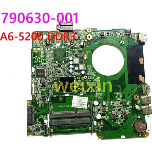 Laptop motherboard For HP Pavillion 15-N Mainboard DA0U93MB6D2 790630-001 Core A6-5200 DDR3 100% working