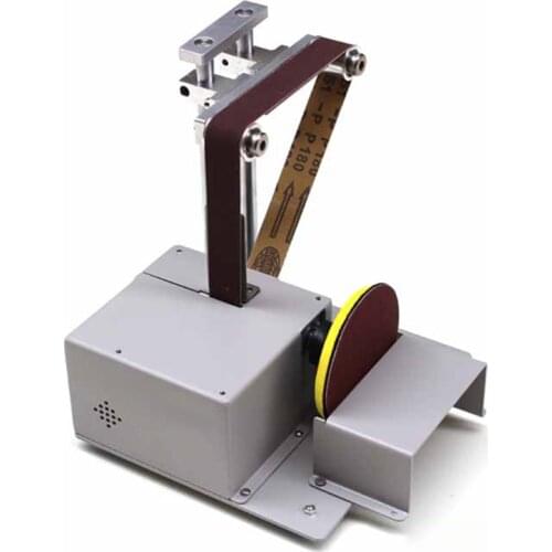 Mini Table Saw Desktop Woodworking Bench Electric Saw Grinder Belt Sander 4in1 DIY Polishing Cutting Drilling Grinding Machine