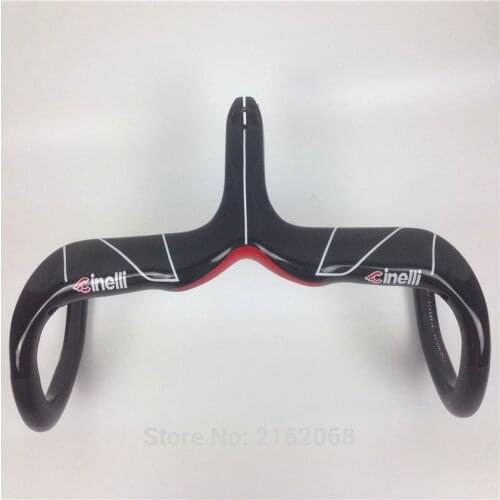 Newest RAM3 Road bike 3K full T800 carbon fibre bicycle handlebar and stem integrated with computer stent holes parts Free ship