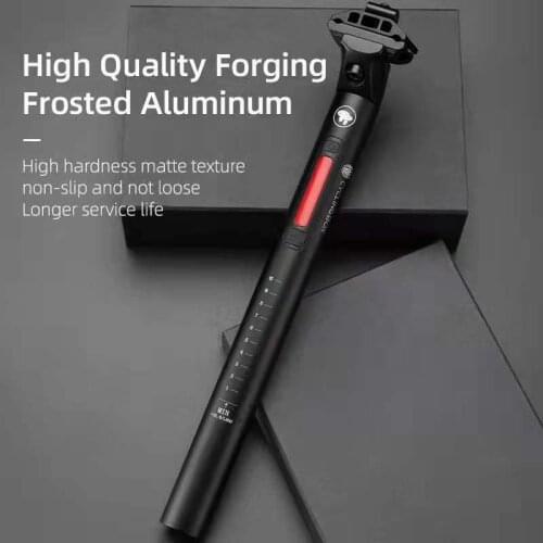 Newer Bicycle Seatpost Light set Bike Seat Post 31.6/30.4mm Aluminum Build in Tail light Road Mountain MTB Seat Tube Accessories