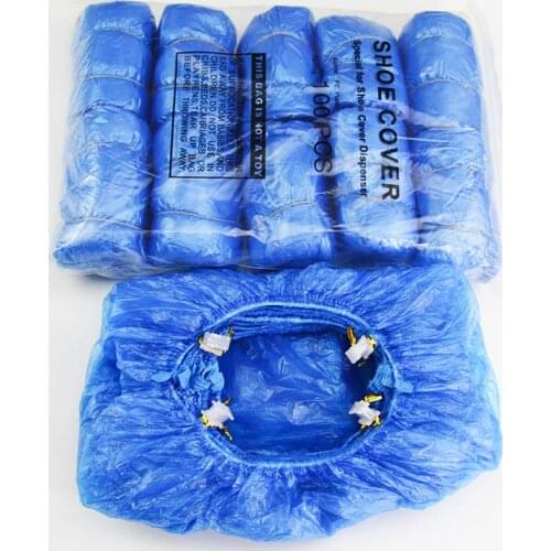 100pcs Disposable Waterproof Shoe Covers Special T Model PE Shoe Cover for Automatic Shoe Cover Dispenser Shoe Machine