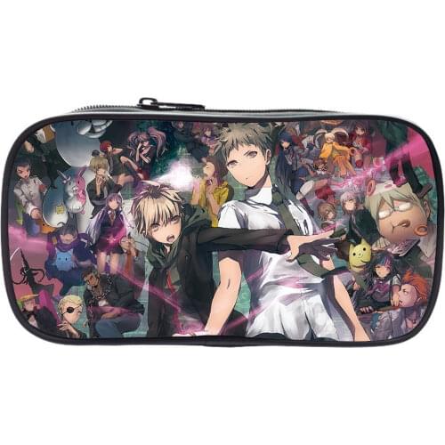 Anime Danganronpa Junko Pencil Case High Capacity Pen Bags Cute Letter Pencil Bags For Girls And Boys Gift School Supplie