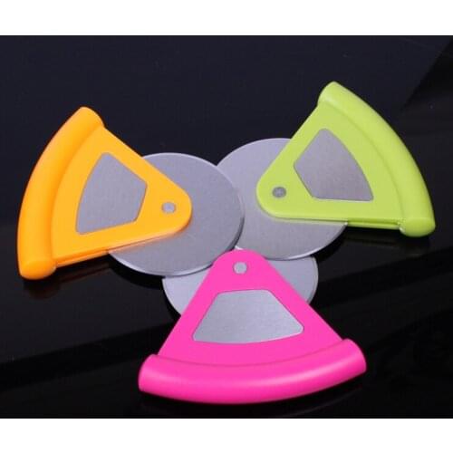 Plastic Stainless Steel Pizza Knife, Pizza Wheel Knife, Cake Wheel Knife Bake Tool Color random