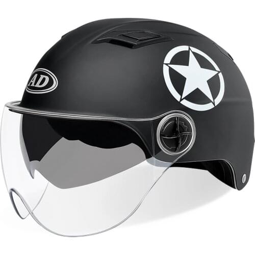 Open face Electric Motorcycle Helmet Dual Single Lens Visors Moto Helmet Bicycle Men Women Summer Scooter Moto Casco