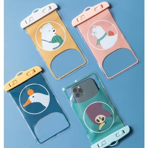 Phone Storage Bag Waterproof Convenient ABS Dust-proof Sand-proof Swimming Dry Pouch Cover Cartoon Mobile Phone Underwater Case