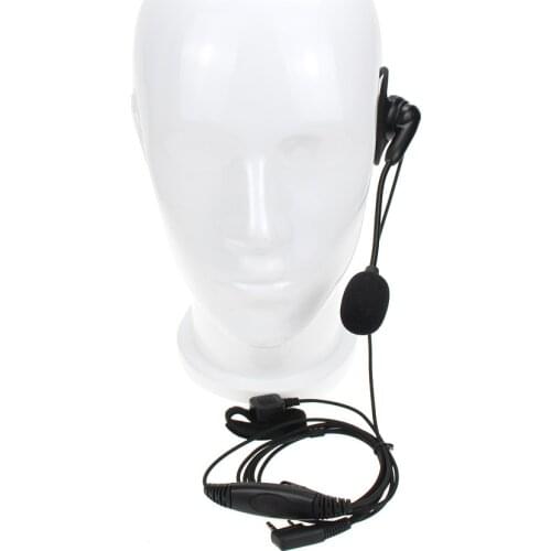 Universal 2 Pin K Plug Walkie Talkie Headphone Headset PTT Microphone For Baofeng UV-5R BF-888S Kenwood Retevis Two Way Radio