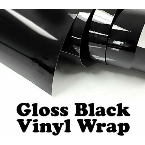 Vinyl Wrap Roll Film Car Sticker Decal Motorcycle Automobile Styling Car Wrap Stickers Auto Decal Air Bubble Free Glossy Black