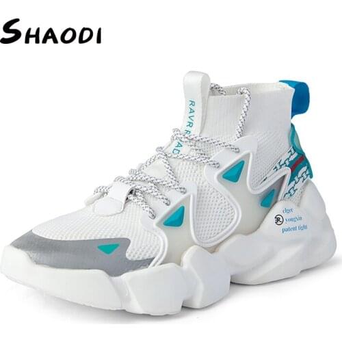 High Top Sock Sneakers Men Casual Shoes Sports Shock Cushion Running Walking Shoes For Boys Breathable Lightweight Plus Size