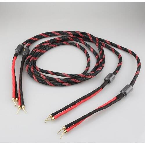 Pair 1m Western Electric R-Copper Audio Speaker Cable