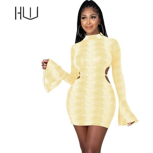 Plus Size Womens Clothing Sexy O Neck Flare Sleeve Backless Lace Up Dress Concept Club Party Borthday Bodycon Dresses Overrall