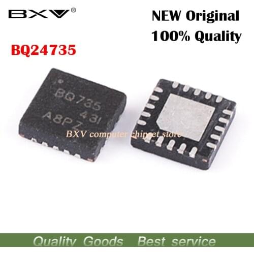 5pcs BQ735 BQ24735 BQ24735RGRR QFN-20 Battery management IC chip new original laptop chip free shipping
