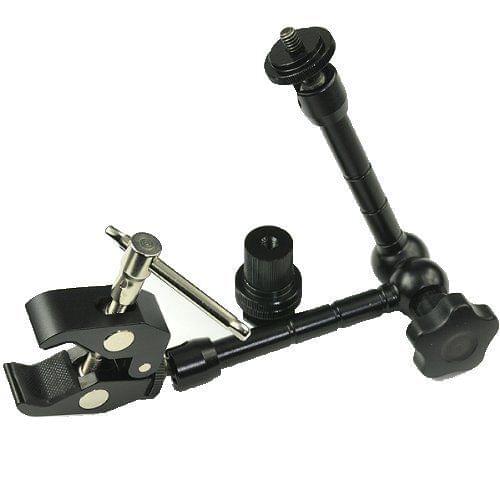 7" Adjustable Articulating Magic Arm + C/U Type Clamp for Camera LCD Monitor Flash Light