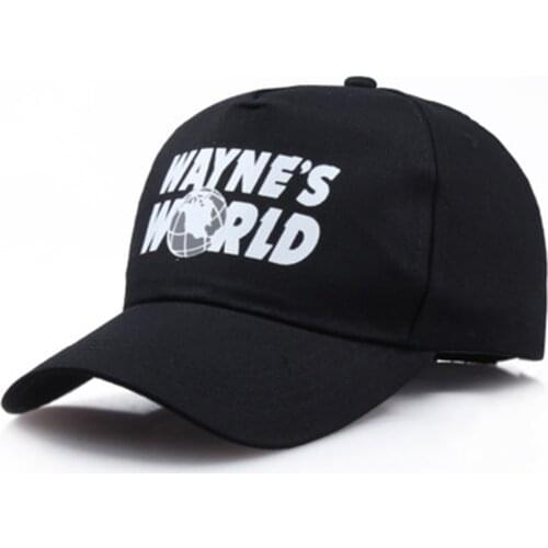 Hot New WAYNES WORLD print Baseball Cap Hip Hop Snapback caps flat fashion sport Hat For Unisex Adjustable dad hats wholesale