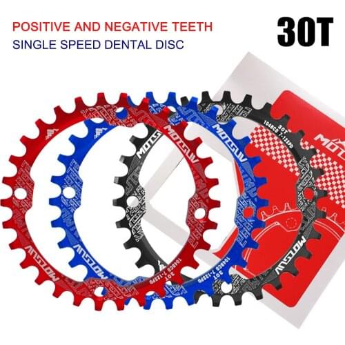 MOTSUV 104BCD Chainring Round Mountain MTB Bike Chain Ring Sprocket Chainwheel 30T Tooth Single Disc Crank Parts