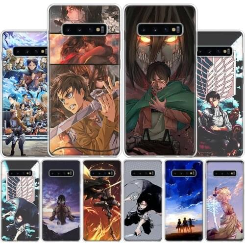 Attack on Titan MIKASA ARMIN Levi Phone Case For Samsung Galaxy A51 A71 A50S A30S A10 A20E A40 A70 M30S A91 A01 A6 A7 A8 A9 Plus