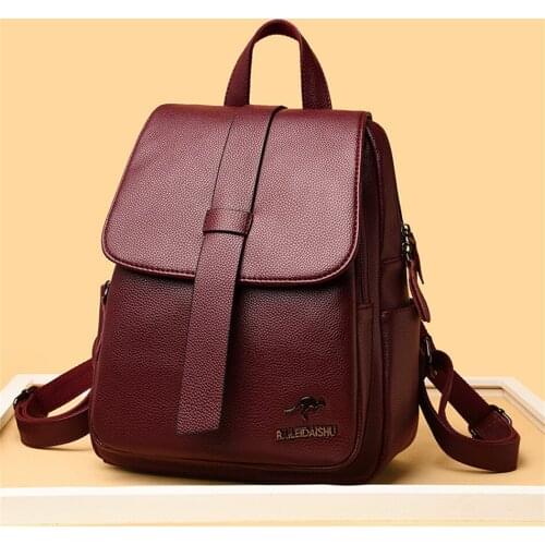 Designer Backpack High Quality Pu Leather Backpacks for School Teenagers Girls Large Capacity Ladies Bookpack Casual Travel Bags