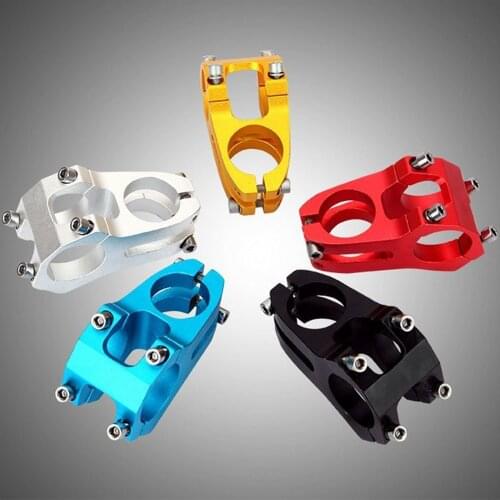 Mountain Downhill Stem BMX Stem Riser 31.8 Hollow Aluminum Alloy Short Stem Vertical Mountain Handlebar Riser Accessories Stem