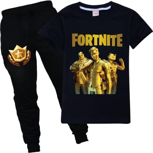 Boys Clothes Set Summer Kids Pants Baby FORTNITE T Shirt Cartoon Trousers Boy Outfit Sport Suit Children Clothing Set