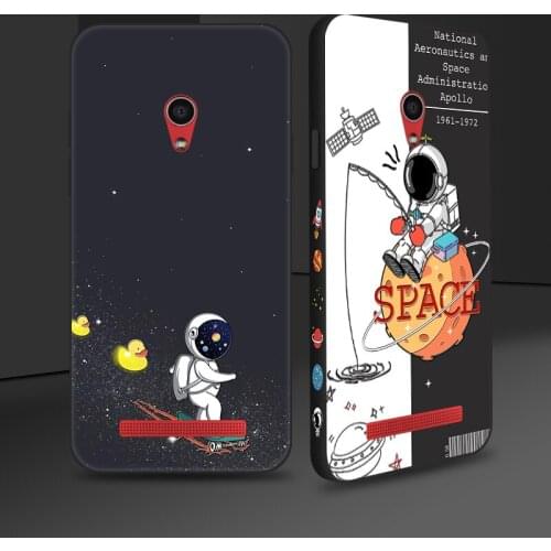 Cute Astronaut Phone Case For Asus Zenfone Max Pro M2 ZB631KL ZB633KL Side Print Soft Silicone Cover For Asus 5Z ZE620KL ZS620KL