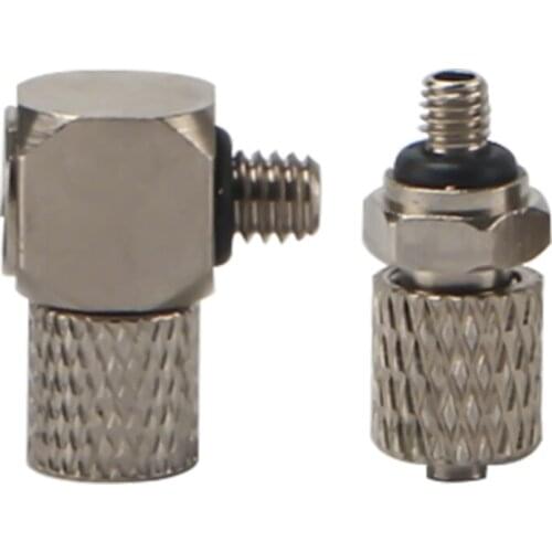 10pcs elbow connector straight connector SMC Type Mini Metal Locking Quick Twisting micro quick screw miniature fitting