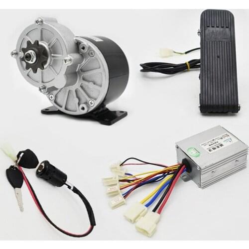 12V 24V 36V 250W 350W MY1016Z with controller brushed DC gear motor modified electric scooter kart bumper car motor