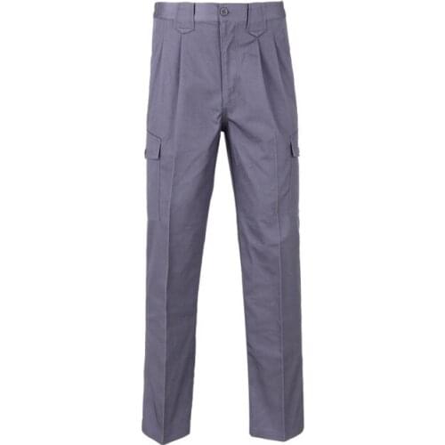 Mens Cargo Pants With Many Pockets Work Clothes For Men Workwear Safari Style Trouser Pants Polyester Cotton Fabric