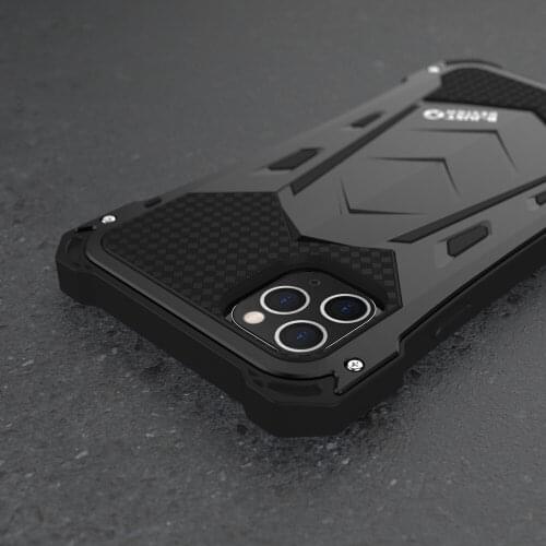 R-just For Iphone 11 11pro Max Luxury Doom Armor Duty Shockproof Metal Aluminum Phone Cases For Iphone 11 Pro Max Xs Xr 7 8 Plus